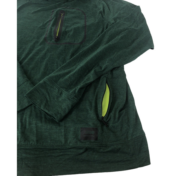 Amercian Eagle Outfitters Men's Flex Hoodie Large Green Pullover Kangaroo Pocket - Picture 5 of 11